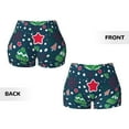 thumbnail image 3 of Sigee Christmas Print Women's High Waist Workout Shorts - Squat Proof, Tummy Control, Yoga and Gym Activewear-Medium, 3 of 9