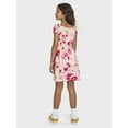 thumbnail image 5 of The Children's Place Girls Short Sleeve Floral Print Smocked Dress, Sizes XS-XXL, 5 of 6