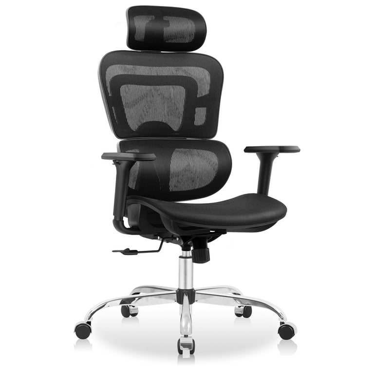 Ergonomic Office Chair Desk Chair High Back Computer Chair with Armrest and Lumbar Support, 300lb, Black, Size: 29.9 Large x 24.4 W x 45.3-51.6 H