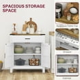 thumbnail image 4 of HOMCOM Sideboard with 1 Drawer 1 Storage Cabinet Buffet Cabinet, White, 4 of 9