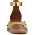 thumbnail image 3 of Franco Sarto Women's Elisa Ankle Strap Flat Sandal Gold 7.5M, 3 of 6