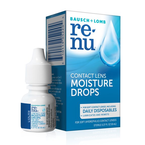 renu MultiPlus Lubricating & Rewetting Drops –From Bausch Lomb –8 mL (0.27 fl. oz.)