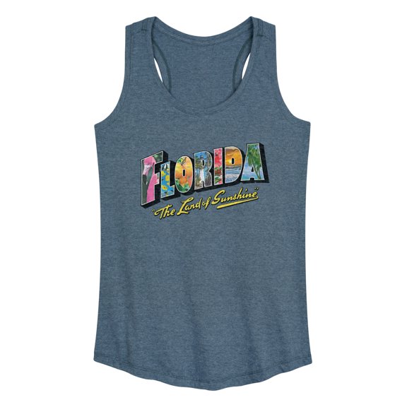 Instant Message - Florida Postcard - Women's Racerback Tank Top