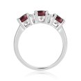 thumbnail image 6 of Garnet Three Stone Ring, 6 of 10