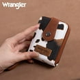 thumbnail image 3 of Wrangler Cow Print Wallet Women Small Credit Card Holder with Rfid Blocking Zip Credit Card Case,Compact & Easy to Carry Gifts for Women, Cow-Brown, 3 of 7