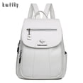 thumbnail image 2 of Mochila de cuero de alta calidad para mujer, mochila de viaje de gran capacidad, bolsos escolares de moda, mochilas de hombro para mujer, novedad de 2021, 2 of 5