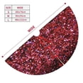 thumbnail image 3 of Pofeuu Red Glitter Print Christmas Tree Skirt, Merry Christmas Skirt Xmas Tree Ornaments for Xmas Holiday Party Decorations-30", 3 of 7