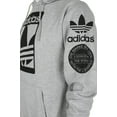 thumbnail image 2 of Adidas Men's Original Trefoil Street Graphic Front Pocket Pullover Hoodie Gry S, 2 of 3