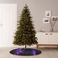 thumbnail image 6 of Bingfone Christmas Tree Skirt Mat Christmas Decoration Interior 30" -Purple Plant White Tiger, 6 of 6