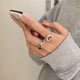 thumbnail image 5 of Anillo de amor, Regalos de joyería, Personalizado, Ajustable, Vintage, Anillo en forma de corazón Anillo abierto para esposa Mejor Chica, 5 of 9