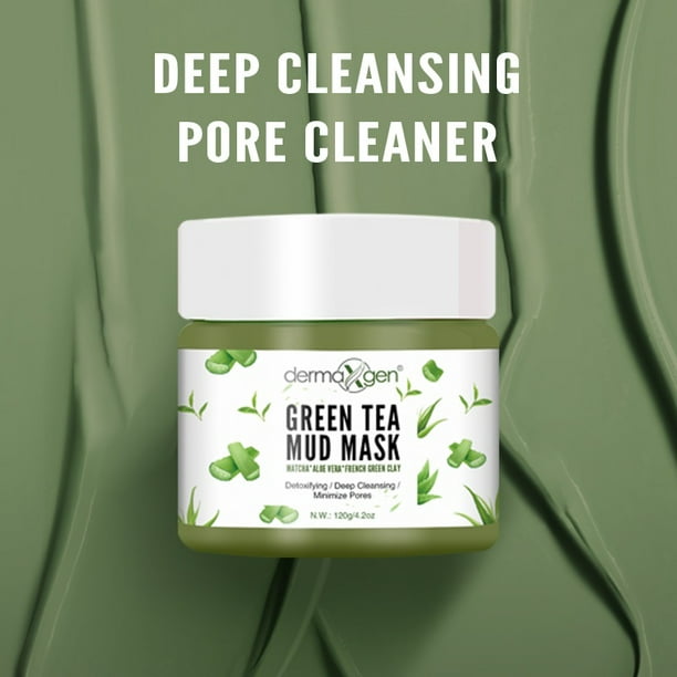 Green Tea Mud Mask Matcha Powder, Aloe Vera, Kaolin and Bentonite