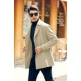 thumbnail image 4 of Sherrylily Men Pea Coat Double Breasted Winter Fashion Trench Coats, 4 of 6