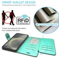 thumbnail image 5 of CoverON For Samsung Galaxy S25+ / Galaxy S25 Plus Wallet Case, RFID Blocking Vegan Leather 6x Card Slot Holder Cover Flip Folio Phone Pouch, Almond Blossom Art, 5 of 7