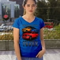thumbnail image 4 of American Steel Tough Truck Women's V-Neck T-shirt Offroad Pickup 4x4 USA Power, 4 of 7