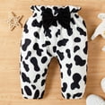 thumbnail image 2 of PatPat 3pcs Baby Girls Holy Cow Long Sleeve Romper and Bowknot Trousers Set,Fall Clothes Newborn Outfit,0-18 Month, 2 of 7