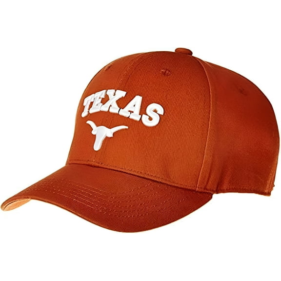 Texas Brand New Classic Style Fitted Baseball Cap Medium Hat, Official Longhorns Logo/Colors, Embroidered Logo