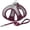 Burgundy-Grey-XXXS(Chest: 8.5 - 10"), variant on Dog Harness No-pull Cat With A Leash Adjustable Reflective Vest Escape Proof Outdoor Walking Running For Extra Small Dogs And House Cats Pure Pink Xxxs