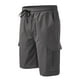 thumbnail image 2 of pstuiky Pantalones cortos deportivos, Pantalones cortos casuales hasta la rodilla con múltiples bolsillos y bolsillos para hombre Pantalones cortos de entrenamiento, 2 of 5