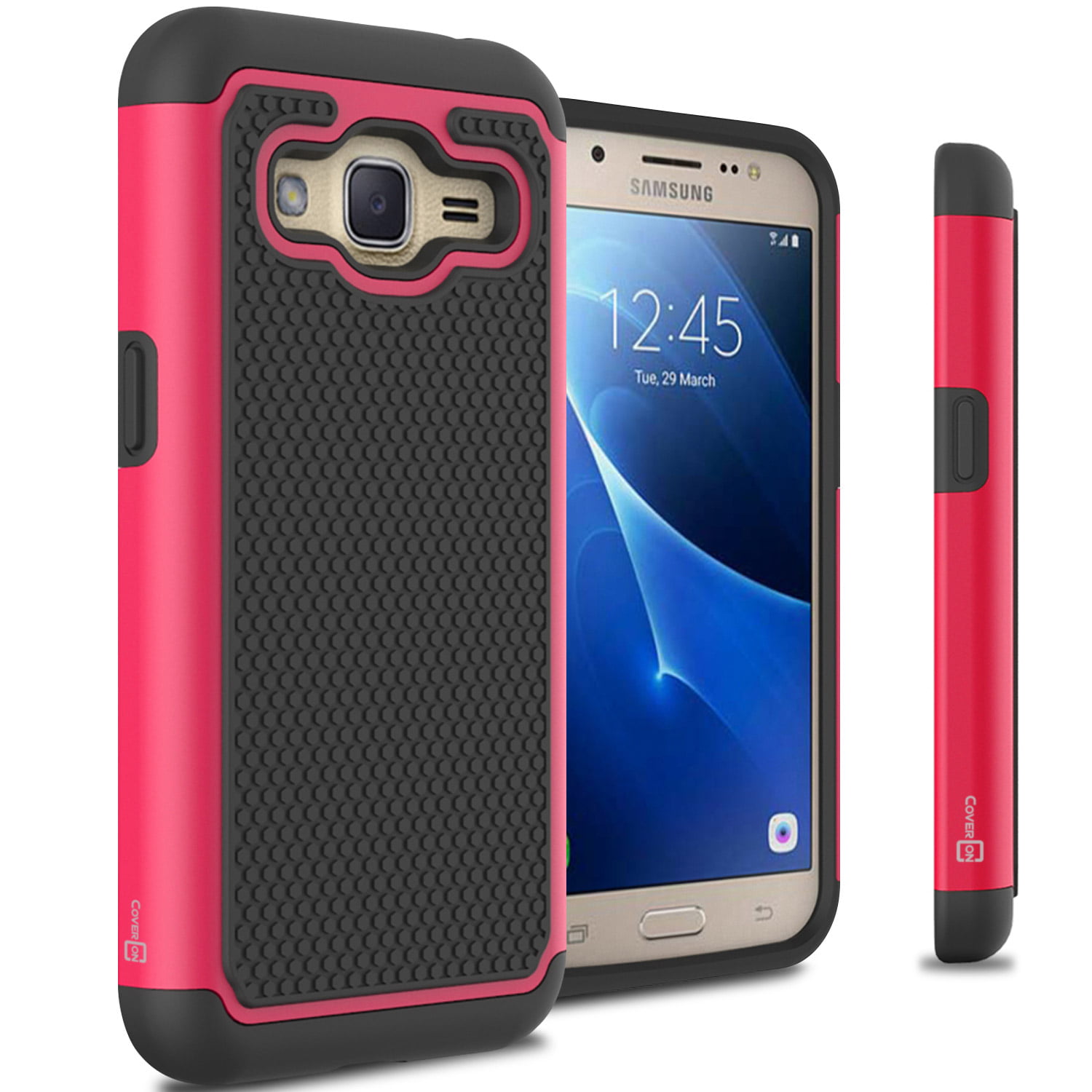CoverON Samsung Galaxy J2 (2016) Case, HexaGuard Series Hard Phone Cover