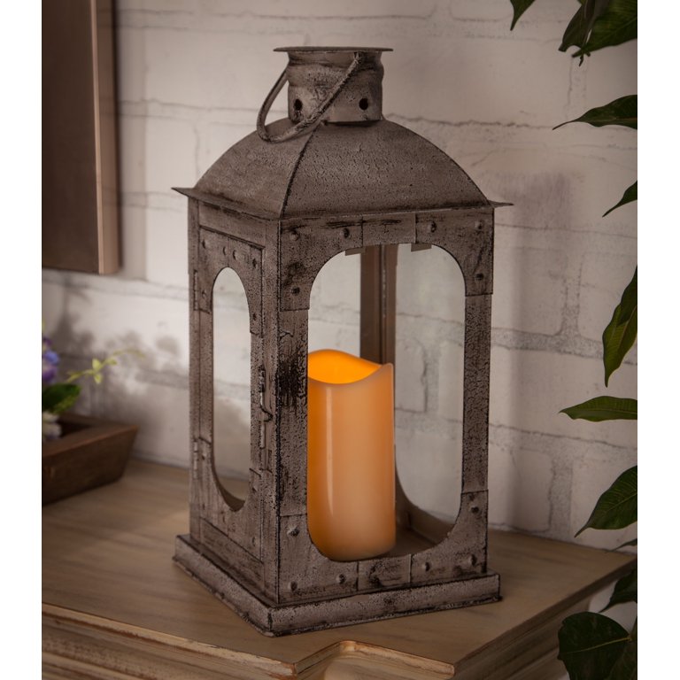 Allgala Lanterns 8 SET 3-PC Set Jumbo Indoor/Outdoor Hurricane Candle