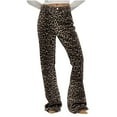 thumbnail image 2 of Aloohaidyvio Y2k Jeans Animal Print Y2k Pants Leopard Print Womens Baggy Wide Leg Jeans 2000s Mcbling Grunge Clothes, 2 of 6