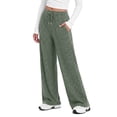 thumbnail image 3 of Fantaslook Fall Wide Leg Pants for Women Dressy Casual Lounge Pants Stretchy Elastic Drawstring Trousers with Pockets, 3 of 8