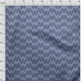 thumbnail image 3 of oneOone Tissu Viscose Georgette Imprimé Chevron Ikat Tissu de Couture BTY 42 Pouces de Large, 3 of 4