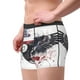 thumbnail image 2 of Balery American Flag Eagle Art Calzoncillos bóxer para hombre, ropa interior de algodón suave y transpirable con cinturilla de nailon-Small, 2 of 5