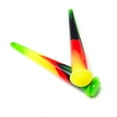 thumbnail image 1 of Rasta Tye Dye Silicone Ear Tapers, 1 of 1