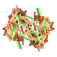 thumbnail image 3 of 1 señuelos de pesca blandos con cola curva, larvas de silicona de simulación, paletas realistas 1 cm, 3 of 9