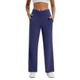 thumbnail image 2 of Kelon Yoga Pants Women Wide Leg Pants High Waist Stretch Loose Casual Lounge Sweatpants with Pockets XL, 2 of 10