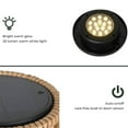 thumbnail image 5 of Grand Patio Outdoor Floor Lamp, LED Solar Powered Lantern for Garden, Poolside, Porch, Waterproof, Austin Natural Brown, 5 of 8