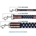 thumbnail image 3 of Buckle-Down Pet Leash, Dog Leash, Americana Rustic Stars Stripes, 6 Feet Long 1.0 Inch Wide, 3 of 6