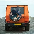 thumbnail image 6 of Naloa Artistic Starry Sky Moon Book PVC Leather Spare Tire Wheel Cover for Car Truck SUV Camper Trailer Universal Fit many size17 inch, 6 of 6