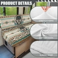 thumbnail image 6 of FOR U DESIGNS Wolf Amercian Tribal Pattern 2 Pcs RV Dinette Cushion Covers Anti-Slip Camper Cushion Slipcover Stretch 2 Seat Sofa Chair Cover 1 Backrest Covers and 1 Bench Covers, 6 of 7