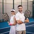 thumbnail image 6 of Pickleball Paddles Set,Pioneer Flower Floral Print Pattern Fiberglass Surface Pickleball Racket Set with 2 Indoor Outdoor Pickleball Balls and Pickleball Bag,Pickle-ball Equipment, 6 of 6