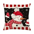 thumbnail image 3 of Christmas Decorations Pillow Covers 18x18" Christmas Printed Pillow Cover Series for Couch Sofa Bed, Soft and Breathable Home Decors Cushion Covers, 3 of 7