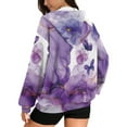 thumbnail image 2 of COEQINE Women's Fashion Hoodie Oversized Sweatshirts Christmas Tree Snowman Black Print Full Zipper Y2K Jacket Lights Pattern Long Sleeve Casual Wear Fall Tops with Pockets, XL, 2 of 7