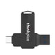 thumbnail image 1 of thinkplus MU254 64GB USB3.0 + Type-C Dual-port Metal U Disk Unidad flash USB giratoria Transmisión d Eccomum 64GB/Negro, 1 of 7