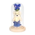 thumbnail image 3 of Adorno De Oso Rosa Led Con Cubierta De Vidrio, Adornos De Flores Inmortales De Simulación Para Regalo De Cumpleaños Del Día De San Valentín Yuarrent HA027175-02, 3 of 7