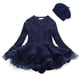 thumbnail image 1 of Girls Red Christmas Long Sleeve Knitting Dresses Witnter Warm Birthday Party Ruffle Princess Costume Kids Vestido, 1 of 4