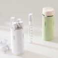 thumbnail image 4 of 4-In-1 Travel Portable Dispenser Bottles - Leak-Proof Containers for Shampoo Lotion Cosmetics, Compact Toiletry Storage for Travel Gym Business Trips & Daily Use, Easy to Carry, 2.16*6.49in, Green, 4 of 9