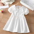 thumbnail image 1 of Robe d'Été pour Bébé Fille Robe de Princesse pour Bébé Fille Vêtements Décontractés Mode Robes de Fête pour Enfants Coton Manches Volantées Ajourées, 1 of 6