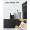 thumbnail image 5 of SONGMICS Trash Can, 10.5-Gallon (40L) Kitchen Garbage Can with Lid and Wide Foot Pedal, Black, 5 of 8