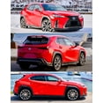 thumbnail image 6 of Fits 2019-2021 Lexus UX200 UX250h JDM 3D Wavy Mugen Style Window Visor Rain Guard, 6 of 6