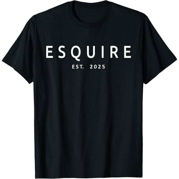 Esquire Est. 2025 Attorney Lawyer Law School Graduation T-Shirt