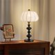 thumbnail image 3 of Lámpara de mesa junto al sofá de la sala de estar, decoración retro de madera for sala de estar, dormitorio y estudio., 3 of 5