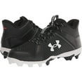 thumbnail image 7 of Under Armour Leadoff Mid Rubber Molded Baseball Cleat Shoes Black, 7 of 7