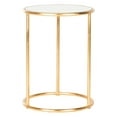 thumbnail image 7 of SAFAVIEH Shay Glass Top Gold Leaf Accent Table Gold / Mirror, 7 of 7