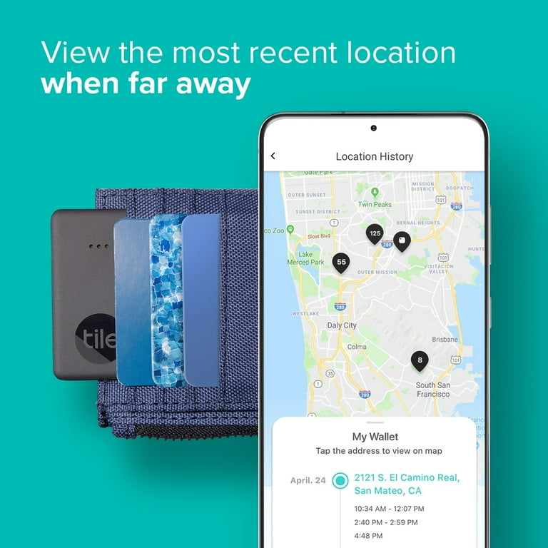 Tile Water-Resistant Wallet Tracker Starter Pack (2022) - 2 Tile Water-Resistant Wallet Tracker Starter Pack (2022) - 2